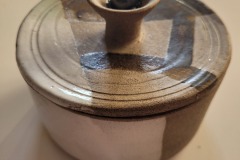 Burk låg med lock 